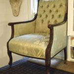 Edwardian chair upholstery - top cloth complete.